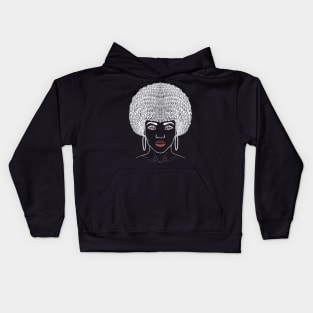 Afro girl Afro woman Afro lady Afro queen beautiful  Afro girl Kids Hoodie